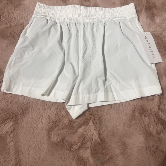 Athleta Women's White Athletic Shorts - Picture 4 of 7